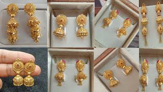 7 ग्राम के वजन में Gold Jhumki की जबरदस्त Designs With Price  Light Weight Jhumki Designs Earrings [upl. by Aver47]