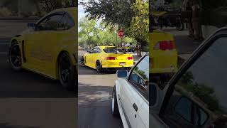 widebody acura rsx type s leaving cars and coffee honda integra jdm [upl. by Zingg]