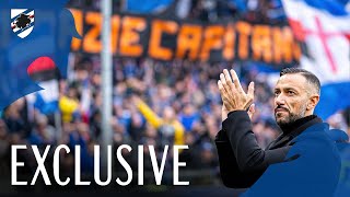 Grazie per sempre Capitano il saluto della Samp a Quagliarella [upl. by Kcered]