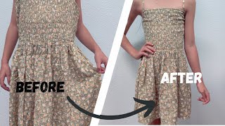 DIY How to Adjust the Dress for Girls Part 1 [upl. by Ranique]