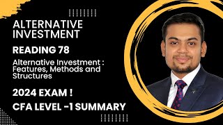 CFA Level1 Summary 2024  Alternative Investment  Reading 78  CA Ashutosh Agarwal [upl. by Gannie]