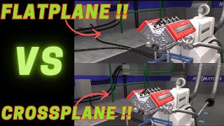 FLATPLANE VS CROSSPLANE V8   Automation the car company tycoon [upl. by Jecoa]