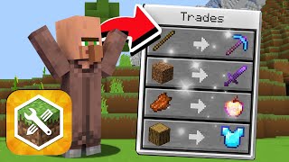 Minecraft Custom Villager Shop  Trades Tutorial  Minecraft Addons Maker  MCPE Bedrock [upl. by Ahserb]