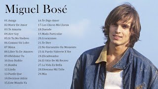 Las 20 Mejores canciones de Miguel Bosé  Miguel Bosé Sus Mejores Éxitos2 [upl. by Ytisahc]