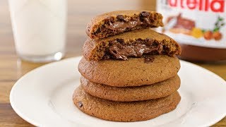 Nutella Stuffed Chocolate Chip Cookies Recipe [upl. by Rehpotsirhcnhoj]