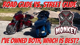 Harley Davidson Road Glide vs Street Glide Ive owned both which is better [upl. by Kcirddot]