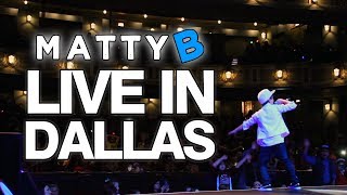 MattyBRaps LIVE in Dallas TX Concert Footage [upl. by Essinger]