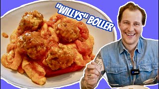 Willys quotbollerquot i tomatsauce amp hjemmelavet pasta  Opskrifter  P Clausens Fiskehandel [upl. by Durkin]