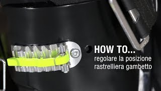 HOW TO … Regolare la posizione rastrelliera gambetto MAESTRALE RS [upl. by Dev]