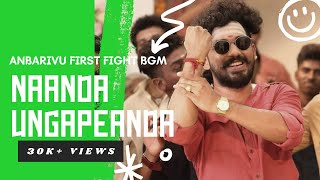 Nanda Ungappenda  Anbarivu opening fight scene BGM  anbarivu hiphoptamizha [upl. by Desta]