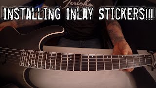 How To Install Inlay Stickers Adding Dots To My Jericho Ignition  Fishman Fluence [upl. by Audly]