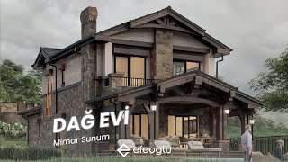 Şilede Dağ Evi Konseptli Villa Tasarımı [upl. by Ahtelra]