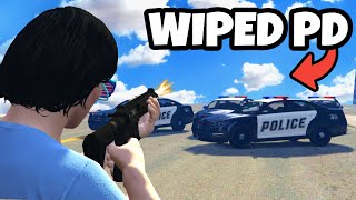 Fighting The Entire PD in GTA 5 RP [upl. by Liane]