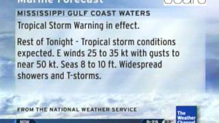 Local forecast Gulfport MS 9111 928pm [upl. by Hendricks]