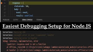 Working Breakpoints Nodejs Debugging Visual Studio Code VSC [upl. by Eilata151]