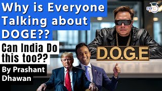 USA JUST CREATED DOGE  Trump and Elon Musks Insane Plan to Change USA Forever  Can India Do this [upl. by Lleznov]