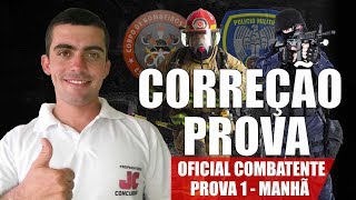 CORREÇÃO PROVA PMES E BMES Prova 1 Manhã Oficial combatente [upl. by Nnairol]