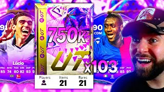 x103 87 UCL OR FANTASY HERO PICKS amp 750k GUARANTEED FUT BIRTHDAY ICON PACKS [upl. by Busiek116]