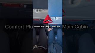 DELTA COMFORT PLUS VS MAIN CABIN SEAT COMPARISON ON BOMBARDIER CRJ900  MCI to JFK travel Delta [upl. by Sprung]