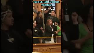 Māori MPs Halt Parliament with Haka [upl. by Erda]