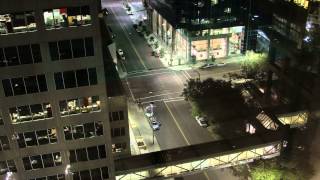 TLP 0030A Free Stock Footage  Calgary Downtown Top Floor Zooms [upl. by Ttesil]