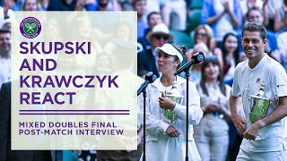 Neal Skupski and Desirae Krawczyk PostMatch Interview  Wimbledon 2022 [upl. by Fennelly]