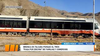 Bronca en Tilcara porque el tren quotpasa por encimaquot de familias y comercios [upl. by Neerol]