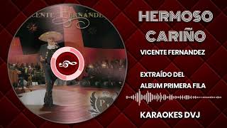 KARAOKE HERMOSO CARIÑO VICENTE FERNANDEZ [upl. by Goeselt]