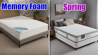 Memory Foam Vs Spring Mattress Which one is Best Best Mattress For Couples 2024 [upl. by Knudson]