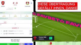 Arsenal vs Bayer 04 Leverkusen live broadcast 🔴 with detailed visual and text effects 2024 [upl. by Amles85]