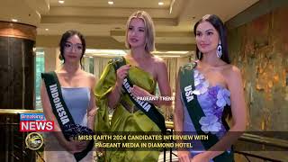 MISS EARTH 2024 CANDIDATES DURING PAGEANT MEDIA INTERVIEW [upl. by Marcelo]