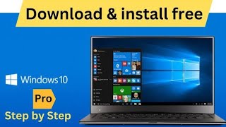 How to Download and install Windows 10 Pro For Free  Full Version of Windows 10 Step by Step [upl. by Nylirrej]