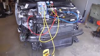 How to recover R134a refrigerant from a car [upl. by Lashonda144]