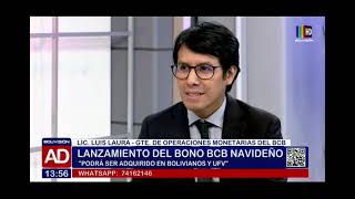 Lanzamiento del quotBono BCB Navideñoquot [upl. by Aicirt165]