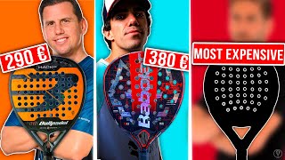 TOP 7 MOST EXPENSIVE PADEL RACKETS 2024 WORTH IT  the4Set [upl. by Esertap10]