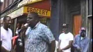 Notorious BIG freestyling in Bed Stuy at age 17 [upl. by Elyrpa]