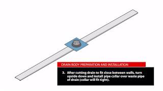 Linear Drain  RETROFITdrain doesnt require recessing [upl. by Nayk]