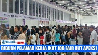 Ribuan Masyarakat Pencari Kerja Padati Job Fair Apeksi [upl. by Odlanar]