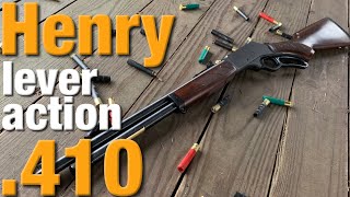 Henry’s lever action 410 shotgun is sweet [upl. by Weihs923]