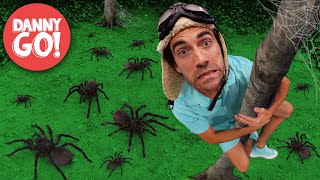 quotSpooky Spiders Everywherequot 🕷🎃 Halloween Adventure  Floor is Lava Game  Danny Go Songs for Kids [upl. by Rokach]