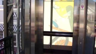 Schindler HT Hydraulic elevator  Atlantic Station Atlanta GA musicfreakcc [upl. by Ettenom]