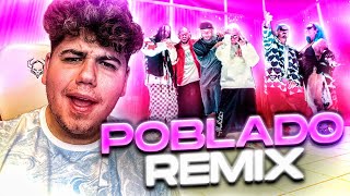 EL REMIX MAS HP 😝🔥 reaccion a Poblado Remix Official Video [upl. by Nelon952]