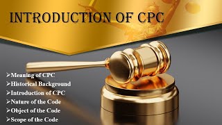 Introduction of Code of Civil Procedure 1908  CPC  Law Guru [upl. by Jezabella365]