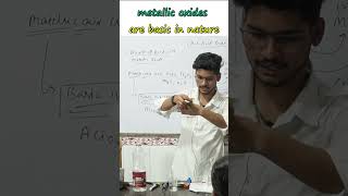 metallic oxides basic in nature chemistryexperiment class10 chemicalreaction pw shortsvideo [upl. by Monte474]