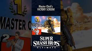 Master Chiefs VICTORY SCREEN l Smash Bros Ultimate nintendoswitch halo smashultimate [upl. by Berthe589]