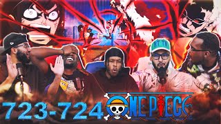 LUFFY VS DOFLAMINGO BEGINS One Piece EP 723724 Reaction [upl. by Evander]