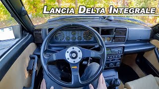 1994 Lancia Delta Integrale Evo II  Driving the ULTIMATE Hot Hatch POV Binaural Audio [upl. by Naimad]