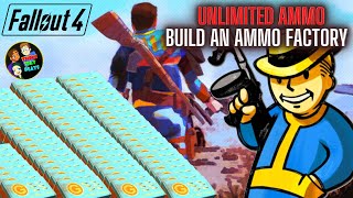 🟡 Fallout 4  How to Build the Ammo Factory [upl. by Uaerraj]