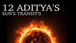 THE 12 ADITYAS  TWELVE SUNS amp TRANSITS  ANMOL KAPOOR  AK ASTROLOGY [upl. by Allets]