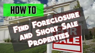 How to Find Foreclosed Homes ShortSale Homes and Bank Owned Properties [upl. by Sobmalarah169]